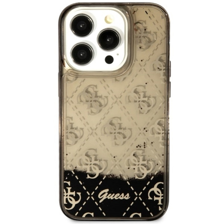 Guess GUHCP14LLC4PSGK iPhone 14 Pro 6.1" black/black hardcase Liquid Glitter 4G Transculent