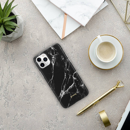 Crong Marble Case – Etui iPhone 11 Pro (czarny)