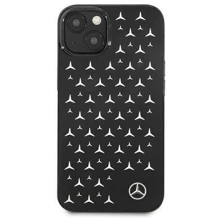 Mercedes MEHCP13SESPBK iPhone 13 mini 5,4" czarny/black hardcase Silver Stars Pattern