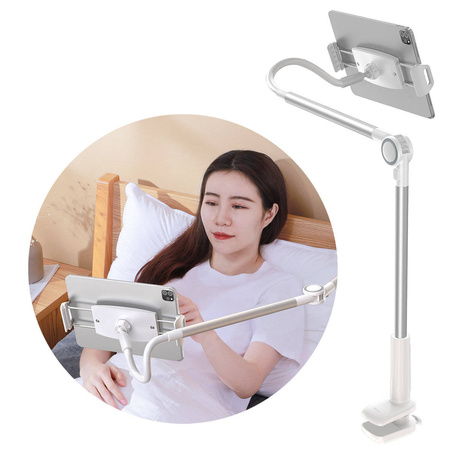 Baseus Otaku life rotary adjustment lazy holder Pro（Applicable for phone/ ipad) Silver