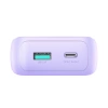 Joyroom JR-PBC07 20000 mAh 30 W Mini-Powerbank mit USB-C- und Lightning -Kabeln – Lila