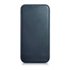 iCarer CE Oil Wax Premium Leather Folio Case Leather Case for iPhone 14 Flip Magnetic MagSafe Blue (AKI14220705-BU)