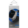 Uniq Armband Linus Apple Watch Series 1/2/3/4/5/6/7/8/SE/SE2/Ultra 42/44/45/49 mm Airosoft Silikon Blau/Racing Blau