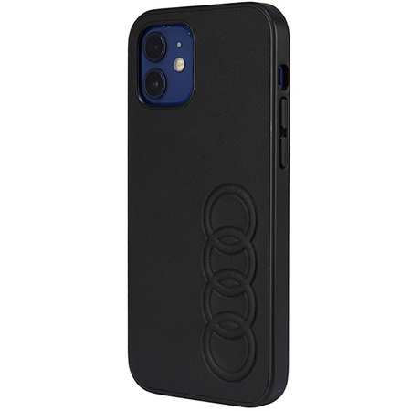 Audi Kunstleder iPhone 11 Pro 5,8&quot; schwarz/schwarz Hardcase AU-TPUPPCIP11-TT/D1-BK