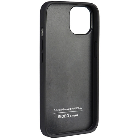 Audi Genuine Leather iPhone 14 6.1&quot; black/black hardcase AU-TPUPPCIP14-Q8/D1-BK