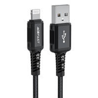 Acefast Kabel MFI USB - Lightning 1,8m, 2,4A schwarz (C4-02 A Black)