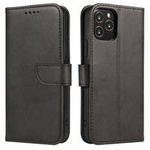 Magnet Case elegante Hülle Huawei Nova 8 schwarze Hülle mit Standfunktion