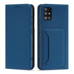 Magnetkartenetui für Xiaomi Redmi Note 11 Pouch Card Wallet Kartenhalter Blau