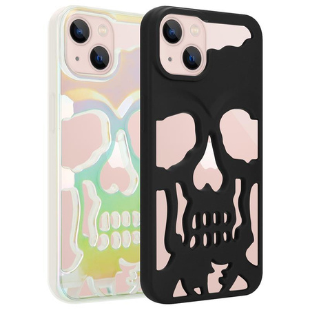 ETUI SKULL IPHONE 12 / 12 PRO, MATT BLACK / CZARNY