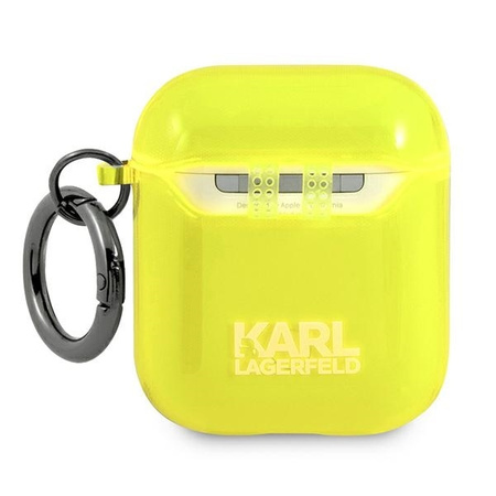 Karl Lagerfeld KLA2UCHFY AirPods cover żółty/yellow Choupette