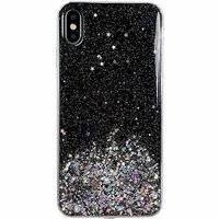 Wozinsky Star Glitter błyszczące etui pokrowiec z brokatem Samsung Galaxy S21+ 5G (S21 Plus 5G) czarny