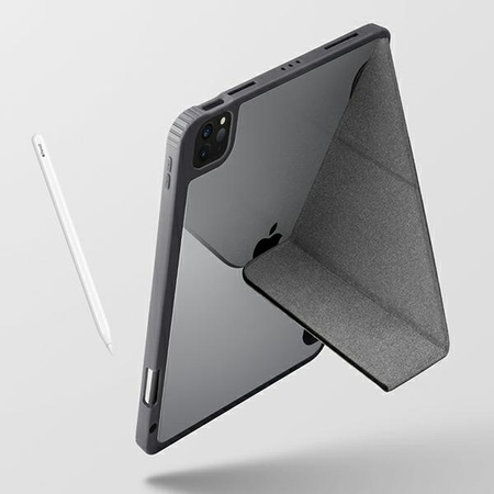 UNIQ etui Moven iPad Pro 12,9" (2021) Antimicrobial szary/charcoal grey