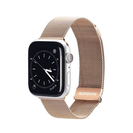 Armband für APPLE WATCH 38 / 40 / 41 MM Dux Ducis Strap Milanese gold