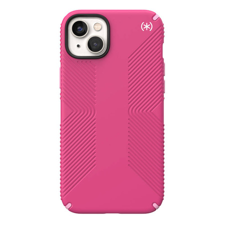 Speck Presidio2 Grip MagSafe - Antypoślizgowe etui iPhone 14 Plus (Digitalpink / Blossompink / White)