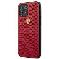 Ferrari FESPEHCP12LRE iPhone 12 6,7" Pro Max czerwony/red hardcase On Track Perforated