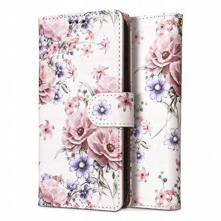 Etui SAMSUNG GALAXY A55 5G Tech-Protect Wallet Blossom Flower różowe