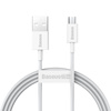 Baseus Superior kabel przewód USB - micro USB do szybkiego ładowania 2A 1m biały (CAMYS-02)