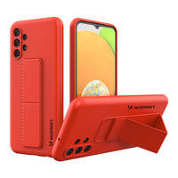 Wozinsky Kickstand Case Silicone Stand Cover for Samsung Galaxy A13 5G Red