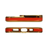 Fashion Case for iPhone 12 Gold Frame Gel Cover Red