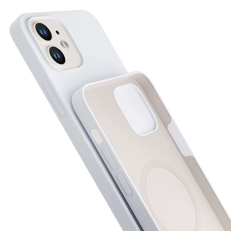 Apple iPhone 12 - 3mk Hardy Silicone MagCase White