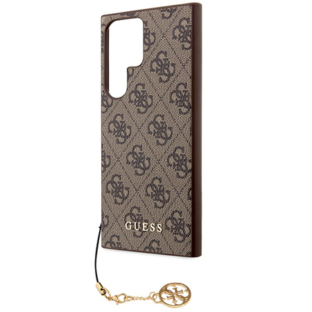 Guess 4G Charms Collection case for Samsung Galaxy S24 Ultra - brown