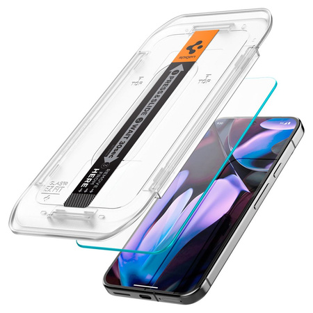 SZKŁO HARTOWANE SPIGEN GLAS.TR ”EZ FIT” 2-PACK GOOGLE PIXEL 9 PRO XL CLEAR