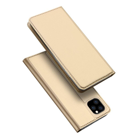 DUX DUCIS Skin Pro kabura etui pokrowiec z klapką iPhone 11 Pro złoty