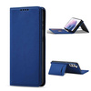 Magnet Kartenetui für Samsung Galaxy S22+ (S22 Plus) Tasche Wallet Card Holder Blau