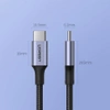 Ugreen kabel przewód USB Typ C - USB Typ C 5 A 100 W Power Delivery Quick Charge 3.0 FCP 480 Mbps 1 m czarny (70427 US316)