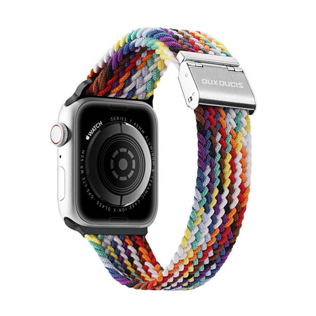 Dux Ducis Strap (Mixture II Version) Strap for Apple Watch Ultra, SE, 8, 7, 6, 5, 4, 3, 2, 1 (49, 45, 44, 42 mm) Braided Band Rainbow Bracelet