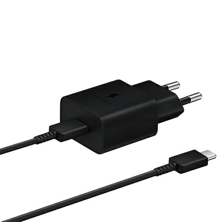 Samsung ładowarka sieciowa USB Typ C 15W PD AFC + kabel USB Typ C czarny (EP-T1510XBEGEU)