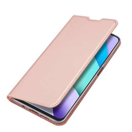 Case XIAOMI REDMI 10 / REDMI NOTE 11 4G with a flip Dux Ducis Skin Leather light pink