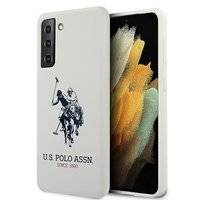 US Polo USHCS21MSLHRWH S21+ G996 biały/white Silicone Logo