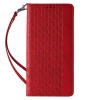 Magnet Strap Case for iPhone 14 Flip Wallet Mini Lanyard Stand red