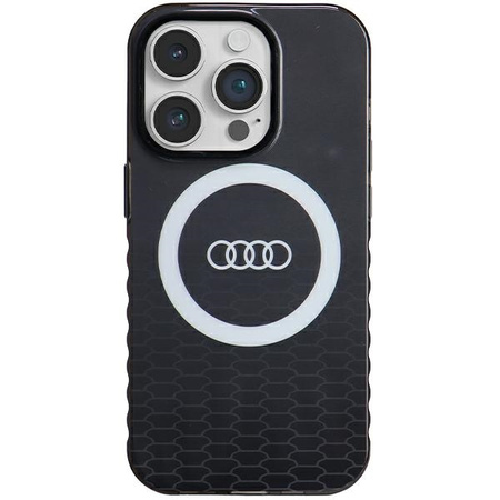 Audi IML Big Logo MagSafe Case iPhone 14 Pro 6.1" czarny/black hardcase AU-IMLMIP14P-Q5/D2-BK