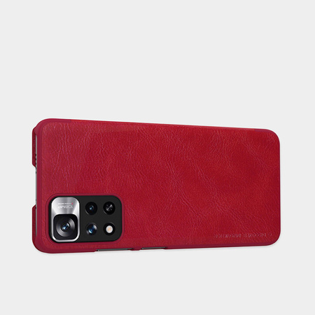 Nillkin Qin Case Cover für Xiaomi Redmi Note 11 Pro + (China) / Redmi Note 11 Pro (China) Kameraschutz Holster Cover Flip Cover Schwarz