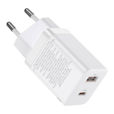 Baseus Super Si Pro szybka ładowarka USB / USB Typ C 30W Power Delivery Quick Charge biały (CCSUPP-E02)