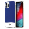 Mini MIHCP12MPCUBINA iPhone 12/12 Pro 6,1" granatowy/navy hard case Stripe Collection