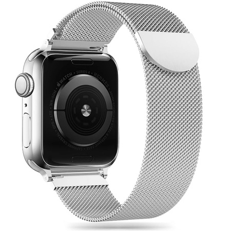 TECH-PROTECT MILANESEBAND APPLE WATCH 4 / 5 / 6 / 7 / SE (38 / 40 / 41 MM) SILVER