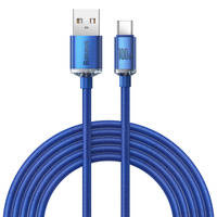 Baseus Crystal Shine Series Fast Charging Data Cable USB to Type-C 100W 2m Blue