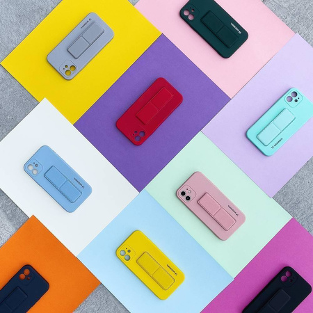 Wozinsky Kickstand Case Silikon Standhülle für Samsung Galaxy A73 marineblau