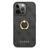 Oryginalne Etui IPHONE 13 PRO / 13 6,1" Guess Hardcase 4G with Ring Stand GUHCP13L4GMRGR szare