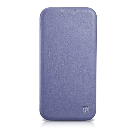 iCarer CE Premium Leather Folio Case iPhone 14 Plus Magnetic Flip Leather Folio Case MagSafe Light Purple (WMI14220715-LP)