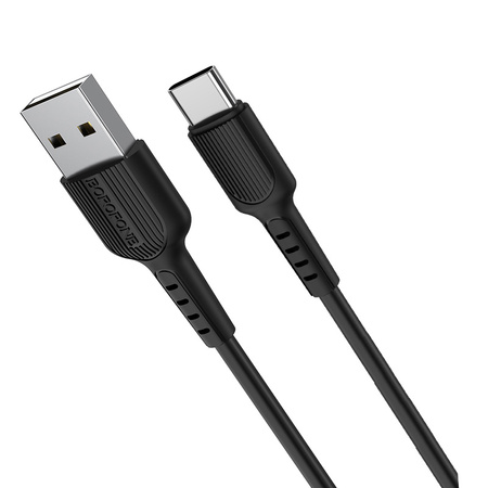 Borofone Kabel BX16 Easy - USB na Typ C - 3A 1 metr czarny