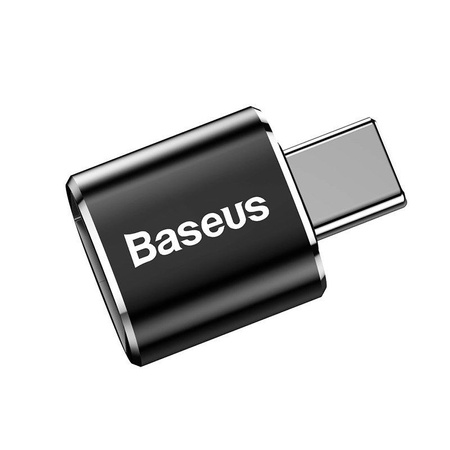 Baseus adapter przejściówka ze złącza USB na USB Type-C OTG czarny (CATOTG-01)