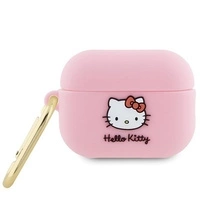 Hello Kitty Silikon 3D Kitty Head Hülle für AirPods Pro 2 (2022/2023) – Rosa