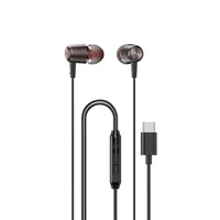 Dudao X1PROT In-Ear-Kopfhörer mit USB-C und Kabel, 1,2 m – Schwarz