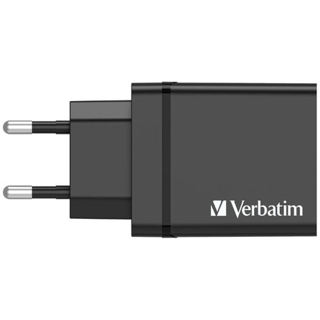 Verbatim Ładowarka sieciowa 30W 3xUSB-A/ USB-C PD 3.0 CHR-30EU2 czarny/black 49700