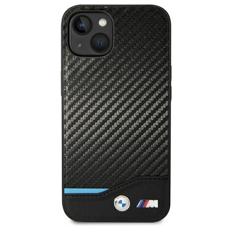 Case BMW BMHCP14S22NBCK iPhone 14 6.1 &quot;black / black Leather Carbon