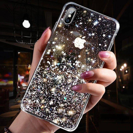 Wozinsky Star Glitter błyszczące etui pokrowiec z brokatem Samsung Galaxy A31 przezroczysty